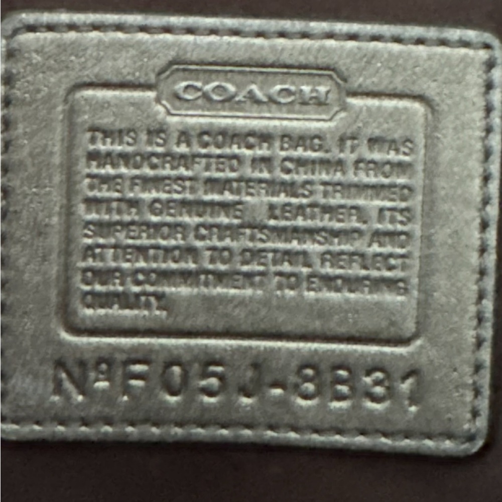 COACH: Chestnut Brown Suede Leather Shoulder bag - Picture 4 of 5